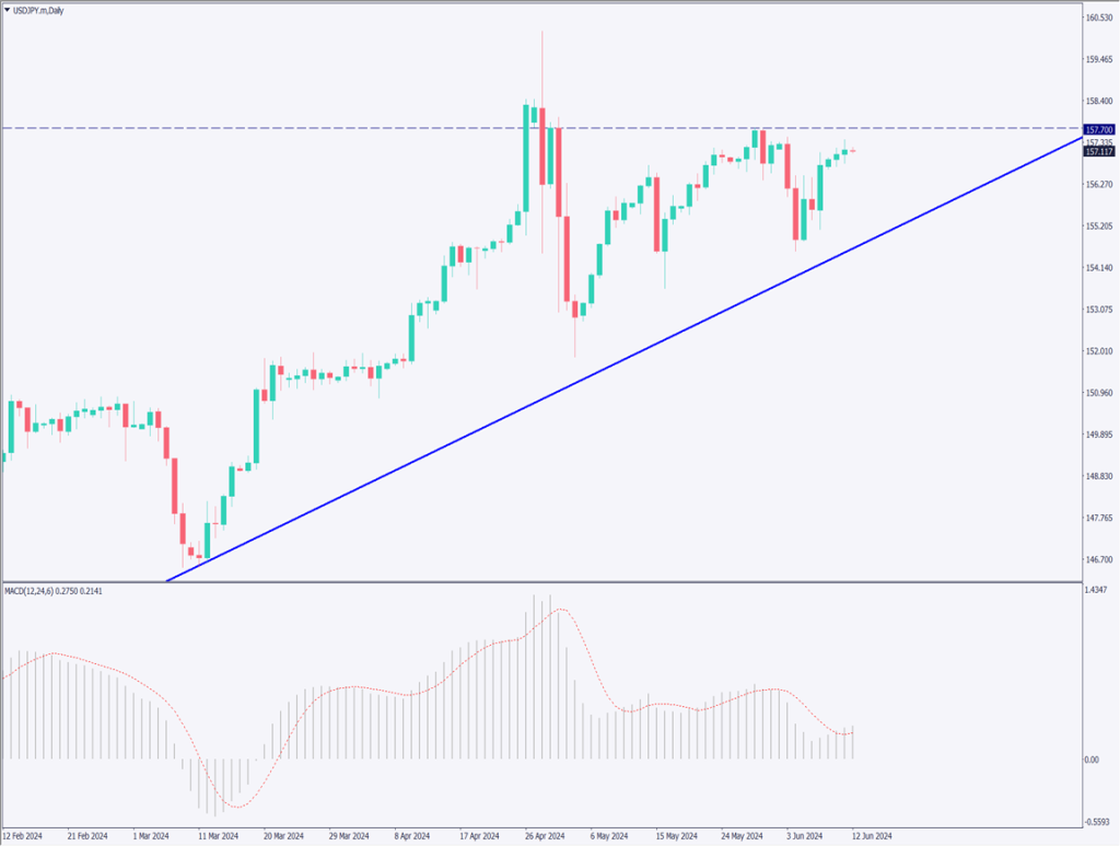 ドル円は小幅上昇、米CPIとFOMCショックに注意【2024年6月12日】