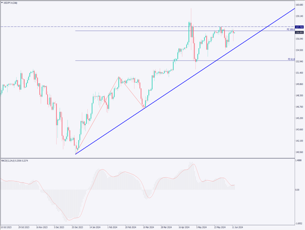 ドル円は米CPIで下落、FOMC後に上昇【2024年6月13日】
